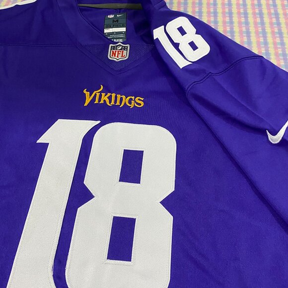 Minnesota Vikings Purple Jersey Jefferson No. 18 - Picture 4 of 7